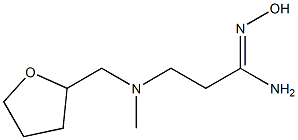 N'-hydroxy-3-[methyl(oxolan-2-ylmethyl)amino]propanimidamide Structure