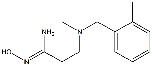 N'-hydroxy-3-{methyl[(2-methylphenyl)methyl]amino}propanimidamide Structure