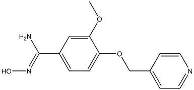 N'-hydroxy-3-methoxy-4-(pyridin-4-ylmethoxy)benzenecarboximidamide 구조식 이미지