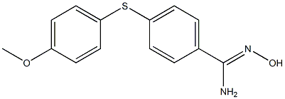 N'-hydroxy-4-[(4-methoxyphenyl)sulfanyl]benzene-1-carboximidamide Structure
