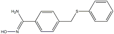 N'-hydroxy-4-[(phenylsulfanyl)methyl]benzene-1-carboximidamide Structure