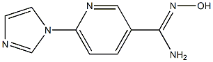 N'-hydroxy-6-(1H-imidazol-1-yl)pyridine-3-carboximidamide Structure