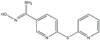 N'-hydroxy-6-(pyridin-2-ylsulfanyl)pyridine-3-carboximidamide Structure