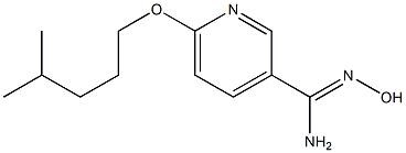 N'-hydroxy-6-[(4-methylpentyl)oxy]pyridine-3-carboximidamide 구조식 이미지