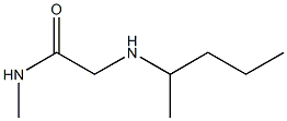 N-methyl-2-(pentan-2-ylamino)acetamide 구조식 이미지