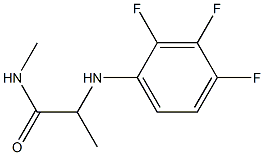 N-methyl-2-[(2,3,4-trifluorophenyl)amino]propanamide 구조식 이미지