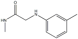 N-methyl-2-[(3-methylphenyl)amino]acetamide Structure