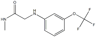 N-methyl-2-{[3-(trifluoromethoxy)phenyl]amino}acetamide 구조식 이미지