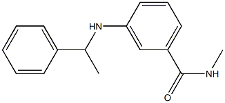 N-methyl-3-[(1-phenylethyl)amino]benzamide 구조식 이미지