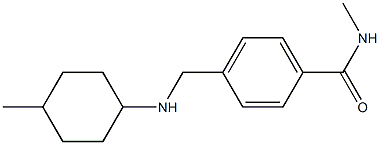 N-methyl-4-{[(4-methylcyclohexyl)amino]methyl}benzamide 구조식 이미지