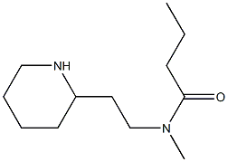 N-methyl-N-[2-(piperidin-2-yl)ethyl]butanamide Structure