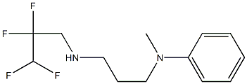 N-methyl-N-{3-[(2,2,3,3-tetrafluoropropyl)amino]propyl}aniline 구조식 이미지