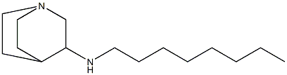 N-octyl-1-azabicyclo[2.2.2]octan-3-amine 구조식 이미지