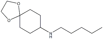 N-pentyl-1,4-dioxaspiro[4.5]decan-8-amine 구조식 이미지