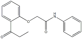 N-phenyl-2-(2-propionylphenoxy)acetamide Structure