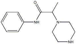 N-phenyl-2-(piperazin-1-yl)propanamide Structure