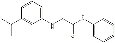 N-phenyl-2-{[3-(propan-2-yl)phenyl]amino}acetamide Structure