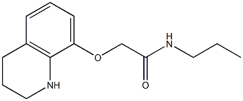 N-propyl-2-(1,2,3,4-tetrahydroquinolin-8-yloxy)acetamide 구조식 이미지