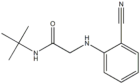 N-tert-butyl-2-[(2-cyanophenyl)amino]acetamide Structure