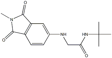 N-tert-butyl-2-[(2-methyl-1,3-dioxo-2,3-dihydro-1H-isoindol-5-yl)amino]acetamide 구조식 이미지