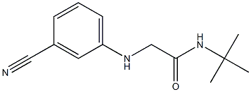 N-tert-butyl-2-[(3-cyanophenyl)amino]acetamide Structure