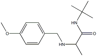 N-tert-butyl-2-{[(4-methoxyphenyl)methyl]amino}propanamide 구조식 이미지