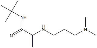 N-tert-butyl-2-{[3-(dimethylamino)propyl]amino}propanamide Structure