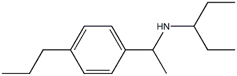 pentan-3-yl[1-(4-propylphenyl)ethyl]amine Structure