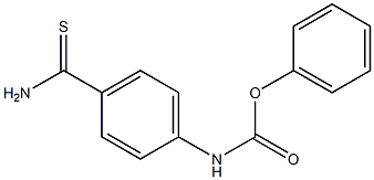 phenyl N-(4-carbamothioylphenyl)carbamate 구조식 이미지