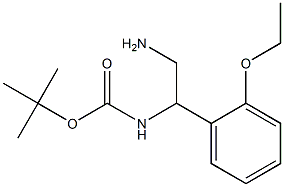 tert-butyl 2-amino-1-(2-ethoxyphenyl)ethylcarbamate Structure