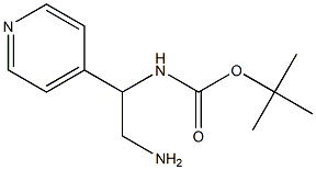 tert-butyl 2-amino-1-pyridin-4-ylethylcarbamate 구조식 이미지