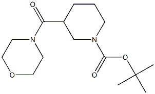 tert-butyl 3-(morpholin-4-ylcarbonyl)piperidine-1-carboxylate 구조식 이미지