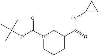 tert-butyl 3-[(cyclopropylamino)carbonyl]piperidine-1-carboxylate Structure