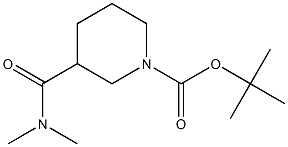 tert-butyl 3-[(dimethylamino)carbonyl]piperidine-1-carboxylate 구조식 이미지