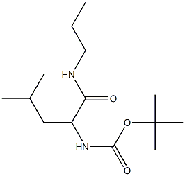 tert-butyl 3-methyl-1-[(propylamino)carbonyl]butylcarbamate 구조식 이미지