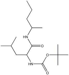 tert-butyl N-[3-methyl-1-(pentan-2-ylcarbamoyl)butyl]carbamate 구조식 이미지