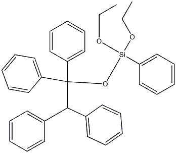 Tetraphenylphenyltriethoxysilane Structure