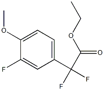 Ethyl Difluoro-(3-fluoro-4-methoxyphenyl)acetate 구조식 이미지