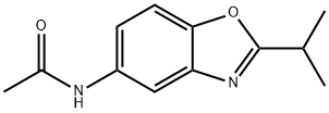 Acetamide,  N-[2-(1-methylethyl)-5-benzoxazolyl]- Structure