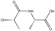 L-Alanine,  N-[(2S)-2-chloro-1-oxopropyl]- 구조식 이미지