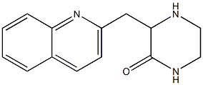 2-Piperazinone,  3-(2-quinolinylmethyl)- Structure