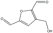 2,5-Furandicarboxaldehyde,  3-(hydroxymethyl)- 구조식 이미지