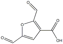 3-Furancarboxylic  acid,  2,5-diformyl- 구조식 이미지