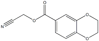 1,4-Benzodioxin-6-carboxylic  acid,  2,3-dihydro-,  cyanomethyl  ester 구조식 이미지