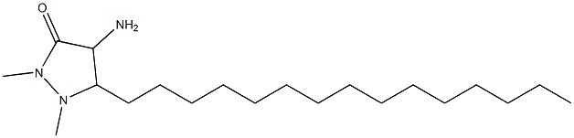 4-amino-1,2-dimethyl-5-pentadecyl-pyrazolidin-3-one 구조식 이미지