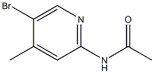 2-ACETEMIDO-5-BROMO-4-METHYLPYRIDINE 구조식 이미지