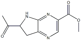 METHYL 6-ACETYL-6,7-DIHYDRO-5H-PYRROLO[3,2-B]PYRAZINE-3-CARBOXYLATE Structure