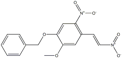 4-Benzyloxy-3-methoxy-6--dinitrostyrene Structure