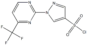 1-[4-(Trifluoromethyl)pyrimidin-2-yl]-1H-pyrazole-4-sulphonyl  chloride Structure