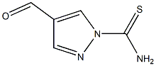 4-Formyl-pyrazole-1-carbothioic acid amide 구조식 이미지